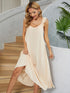 ruffled-v-neck-midi-dress Sophia's Trends - Sophia's Style--